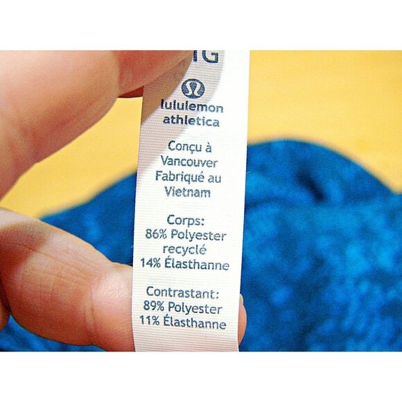 Mens Lululemon Athletica Athletic Shorts Blue Printed Elastic Waist Size XXL - Picture 4 of 11